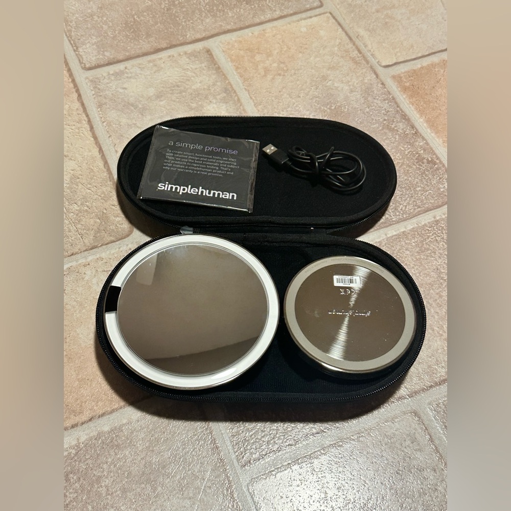 Simplehuman Foldable 5” Mirror W/ Case - image 1